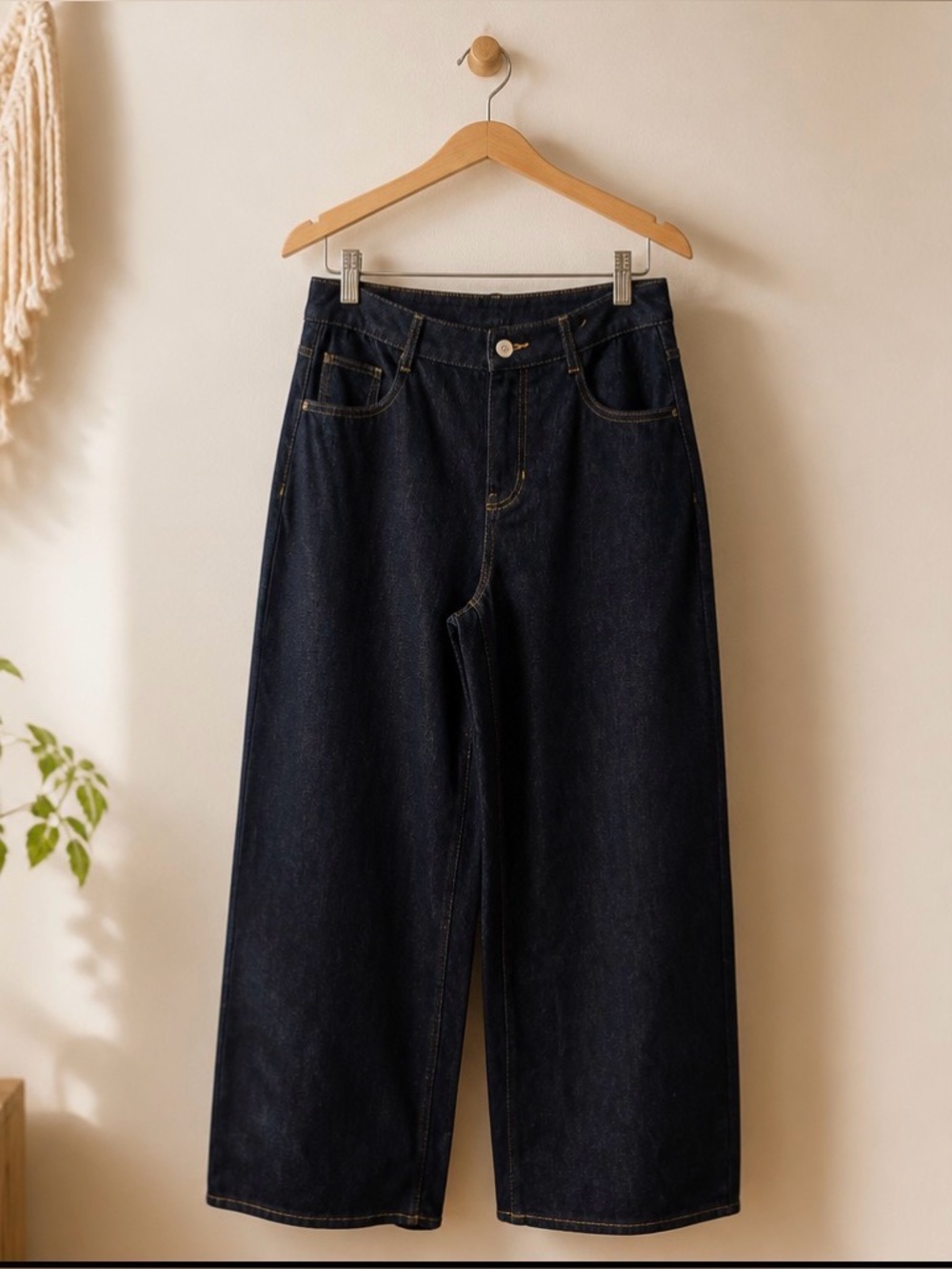 Halara NWT Dark Blue Wide Leg Women’s Jeans Sz SM Regular